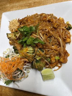 Veggie pad Thai, no egg  at Swadee Thai House in Emmaus