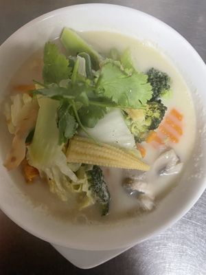 Veggie Tom Kha Soup  at Swadee Thai House in Emmaus