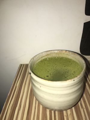 matcha at Sakura Sushi in Auroville