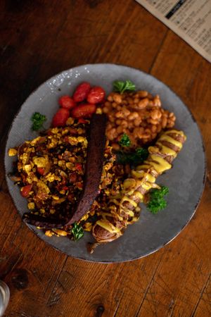 English breakfast at Oh My Soul Cafe in Durban