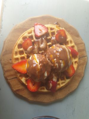 Waffle at Oh My Soul Cafe in Durban