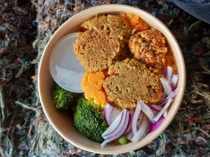 Buddha bowl at Lean & Green in Chorley