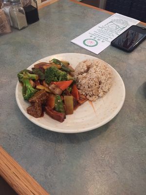 Vegan triple delight  at Lotus Vegetarian in Chantilly