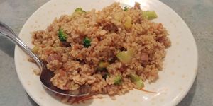 $8.50 Curry fried rice at Lotus Vegetarian in Chantilly