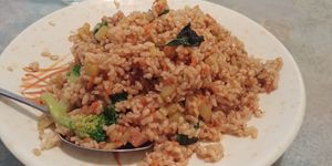 $8.50 Vegetable fried rice at Lotus Vegetarian in Chantilly
