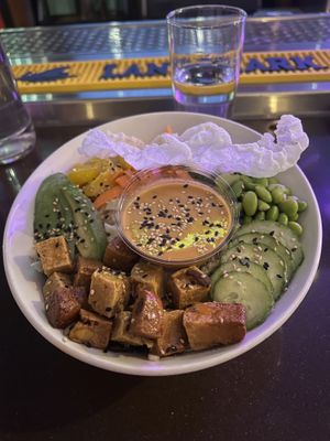 Crispy maple tofu bowl  at SoCal Kitchen in Mont-tremblant