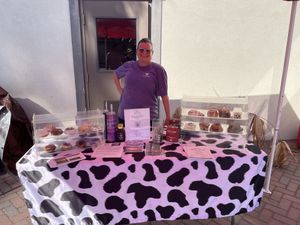 Bernie!!! Such a wonderful lady!  at The Purple Cow in Hilton Head Island