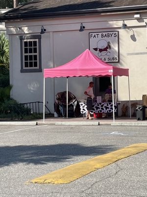 New popup location outside pizza place  at The Purple Cow in Hilton Head Island