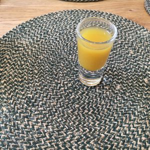 Turmeric shot at Yeotown Kitchen in London