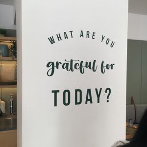 Sign on wall 😃 at Yeotown Kitchen in London