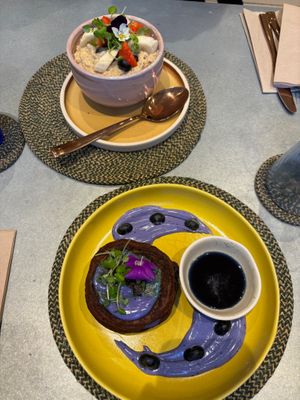 Pancakes and porridge at Yeotown Kitchen in London