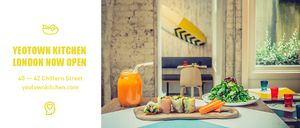 Raw rice paper wraps and a resilience juice. (Vegan) at Yeotown Kitchen in London