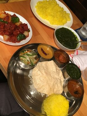 Vegan set, gobi, and vegan curry at Srilanka Kitchen in Kanazawa