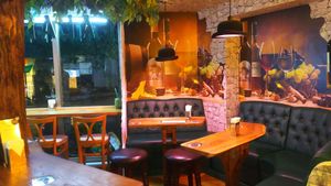 Cozy inside at Falafel Brothers - Ebisu in Tokyo