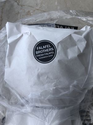 Takeout sandwich  at Falafel Brothers - Ebisu in Tokyo