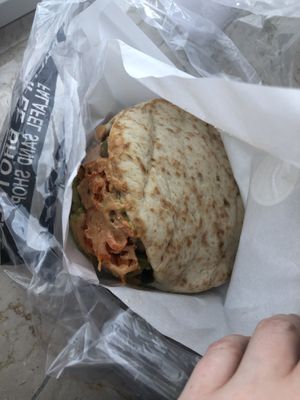 Creamy tahini goodness  at Falafel Brothers - Ebisu in Tokyo