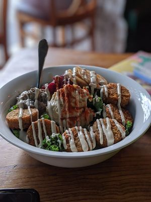 Falafel bowl at Falafel Brothers - Ebisu in Tokyo