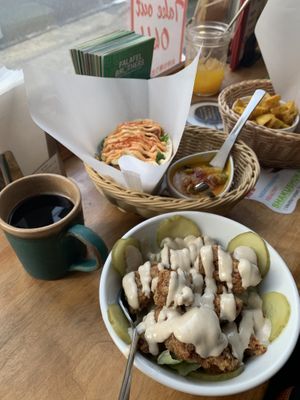 New vegan karage ! at Falafel Brothers - Ebisu in Tokyo