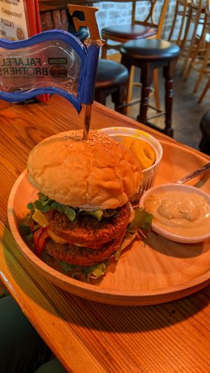 Burger at Falafel Brothers - Ebisu in Tokyo