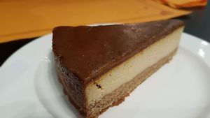 Cheesecake at Agave Restaurante in Caceres