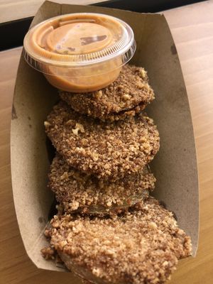 Fried green tomatoes at Green Tomato Grill in Huntington Beach