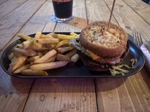 Look at that bun?! Disgusting   at Tiny Rebel in Cardiff