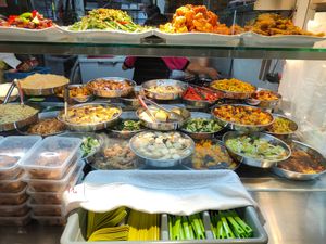 A variety of options to choose from for mixed veg food at  Jia Jia Vegetarian 佳佳素食 - Ghim Moh in Central Singapore