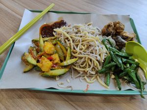 Noodles with mixed veggies at  Jia Jia Vegetarian 佳佳素食 - Ghim Moh in Central Singapore