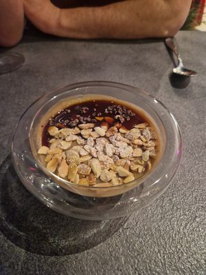 Coffee pannacotta at one80 in Mellieha