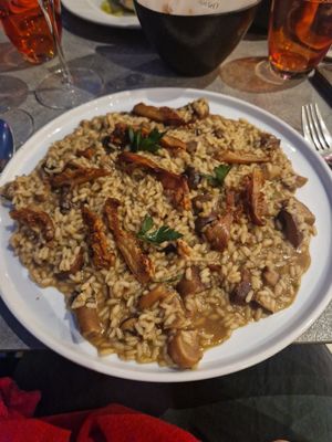 Mushroom risotto at one80 in Mellieha