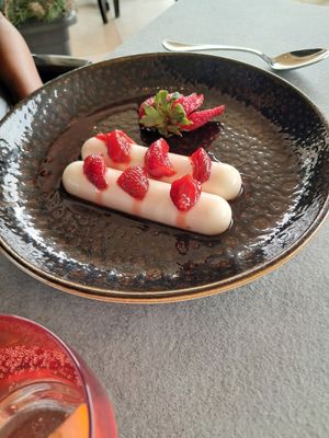 Coconut panacotta at one80 in Mellieha