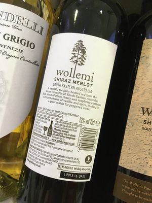 Vegan wine at Papantoniou Supermarket in Paphos