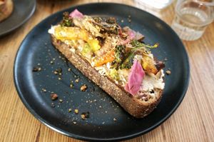 Ricotta Toast at Grounded in Paris