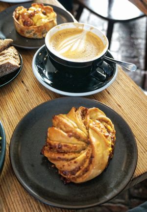 Hazelnut/Orange Roll at Grounded in Paris