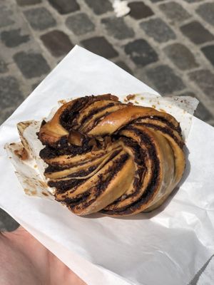 Choco coco roll  at Grounded in Paris