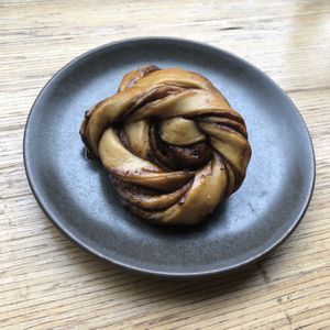 Cinnamon roll  at Grounded in Paris