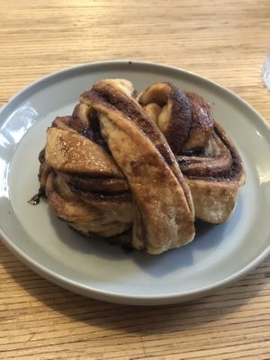 Cinnamon roll  at Grounded in Paris
