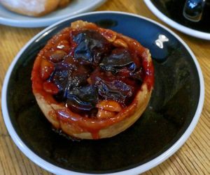 Plum tart at Grounded in Paris