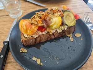 Ricotta Toast at Grounded in Paris