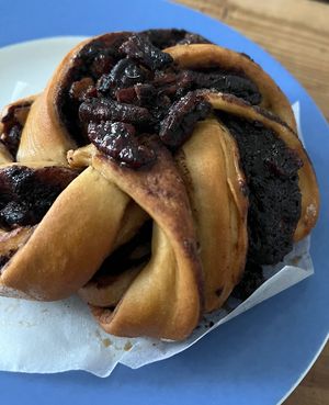 Pecan bun thing. Lovely    at Grounded in Paris