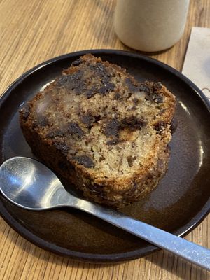 Chocolate chip banana bread   at Grounded in Paris