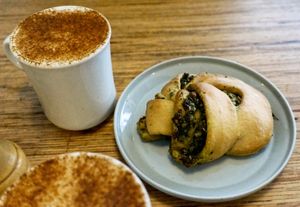 Wild Garlic Roll (Savory) at Grounded in Paris