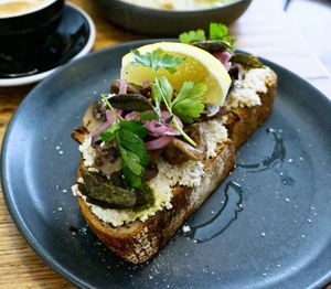 Ricotta Toast at Grounded in Paris