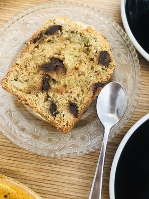 Zucchini chocolate cake at Grounded in Paris