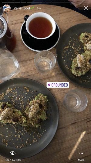 Vegan toast at Grounded in Paris