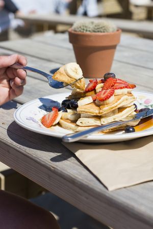 Pancakes with vegan- and gluten free options at The Shore in The Hague