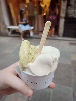   at Bellamia Gelateria Italiana in Barcelona