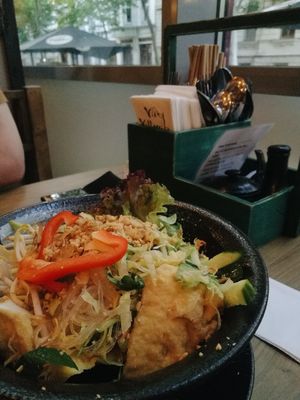 Vegan Mien Tron Tofu (tofu glass noodle salad) at Viet Village in Leipzig