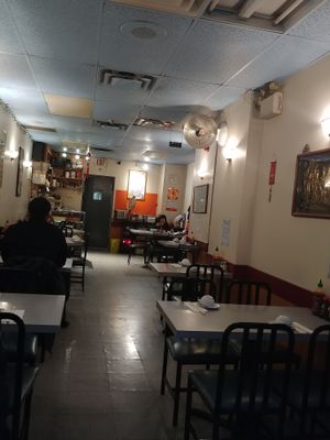 Inside overview at Simon's Wok in Toronto