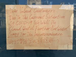 Restaurant appears to be closed due to covid.  at Simon's Wok in Toronto